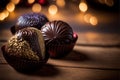 Delicious chocolate background, ultra realistic, Generative Ai