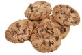 Delicious chocolate chip cookies Royalty Free Stock Photo