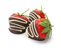 Delicious chocolate covered strawberries Royalty Free Stock Photo