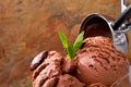 Delicious chocolate ice cream Royalty Free Stock Photo