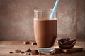 Delicious Chocolate Milk Shake with Real Cocoa