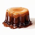 Delicious Chocolate Pudding With Rich Chocolate Sauce