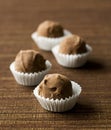 Delicious chocolate truffles