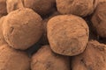 Delicious Chocolate Truffles with Rum and Raisins Royalty Free Stock Photo