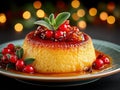 a delicious Christmas dessert Royalty Free Stock Photo