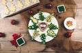 Delicious Christmas gingerbread cookies. Royalty Free Stock Photo