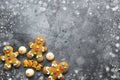 Delicious Christmas gingerbread men.Christmas baking ingredients and supplies on dark background.Postcard.festive garland. Royalty Free Stock Photo