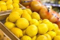 Delicious citrus fruit at market