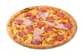 Delicious classic italian Pizza Pepperoni with sausages and cheese mozzarella