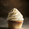 Delicious close up macro of Vanilla Muffins Cupcakes