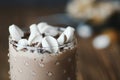 Delicious cocoa drink coffee or hot chocolate Royalty Free Stock Photo