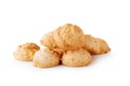 Delicious Coconut cookies isolated over a white background