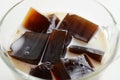 Coffee jelly with Milk