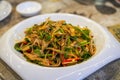 A delicious cold dish, cold coriander tofu skin