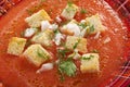 Delicious cold Gazpacho soup