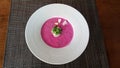 Delicious cold kefir beetroot soup very popular on hot summer days