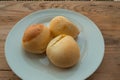 Delicious Colombian pastries for breakfast. Pandebono Royalty Free Stock Photo