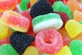 Delicious colorful gummy candies.