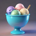 Delicious and colorful ice cream balls .Ready to eat.