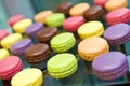 Delicious and colorful macarons