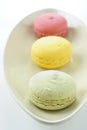 Delicious colorful macaroons