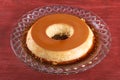 Delicious condensed milk pudding. Brazilian dessert