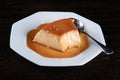 Delicious condensed milk pudding. Brazilian dessert