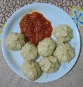 A delicious continental food named Chicken MoMo