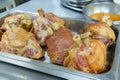 Delicious cook german pork hocks background