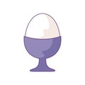 delicious cooked egg isolated icon