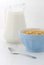 Delicious corn flakes breakfast Royalty Free Stock Photo