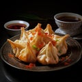 delicious crab rangoon 1 Royalty Free Stock Photo