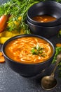 Delicious cream carrot soup