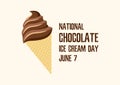 National Chocolate Ice Cream Day vector