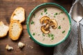 Delicious creamy mushroom soup, comfort food