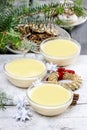 Delicious creamy vanilla pudding
