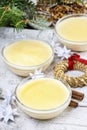 Delicious creamy vanilla pudding