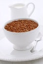 Delicious crisped rice chocolate cereal