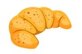 Delicious croissant flat vector illustration