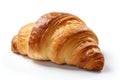 Delicious Croissant on white Background. AI