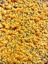 Delicious crumbled cake with cornmeal