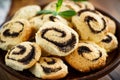 Delicious crumbly biscuits with poppy seeds