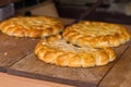 Delicious crusty golden savory tarts or pies