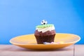 Delicious cupcake on table Royalty Free Stock Photo