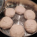 Delicious cutlets are cooked in a double boiler for a healthy diet from pike meat with salmon