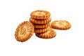 Delicious 3D Biscuits Illustration Rendered and Isolated, Generative Ai