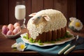 delicious decorative easter lamb cake for holiday