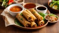 Delicious Delights: An Evocative Photograph Showcasing the Irresistible Appeal of Lumpiang Shanghai