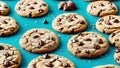 Delicious Delights Pecan Cookies on a Cooling Rack.AI Generated