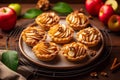 Delicious dessert apple pie tartlets